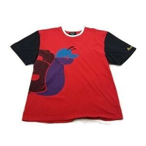 Slowbucks Viral Wear Mens Tshirt Racing Snail Slide In Short Sleeve Red 3XL